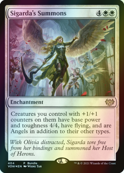 MTG Sigarda's Summons Bundle Foil ** Innistrad: Crimson Vow ** English (NM) - Image 1