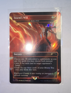 MTG SLD Storm's Will #1744 Rainbow Foil NM/M - Image 1