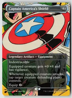 Captain America's Shield (Borderless) () MSH 317 NM - Image 1