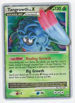 Tangrowth LV.X 99/99 Arceus Holo Ultra Rare Pokemon Card Near Mint Raw - Image 1