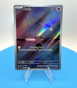 Pokemon Cleffa 202/197 SV03 Obsidian Flames Illustration Rare Full Art English - Image 1