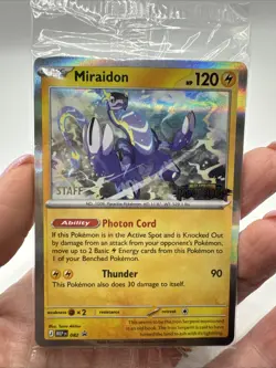 Sealed STAFF Mega Evolution Pitch Black Promo Prerelease Pack 4 Pokemon TCG - Image 3