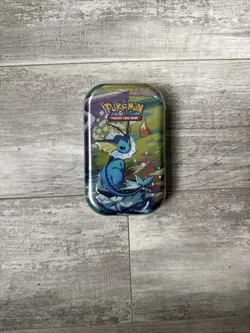 Prismatic Evolutions Mini Tin - Vaporeon Art - Sealed Brand NEW - Pokemon TCG - Image 1