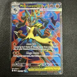 Mega Lucario ex 160/132 Ultra Rare Mega Evolution Pokemon Holo NM MEG - Image 1