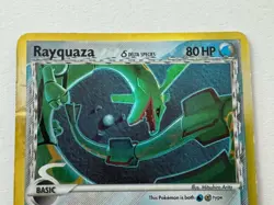 Vintage Pokemon TCG Rayquaza Delta Species Holo Rare 16/110 Holon Phantoms DMGed - Image 4