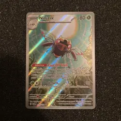 Pokemon TCG Ninjask 137/132 ME01 Mega Evolution Holo Illustration Rare NM - Image 1