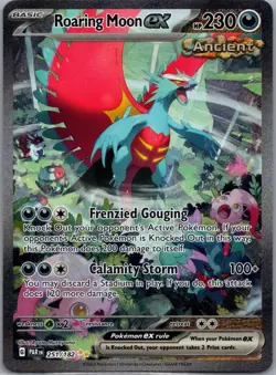 Roaring Moon ex 251/182 Paradox Rift Pokemon TCG Holo NM - Image 1