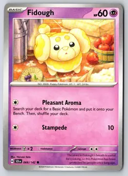 Fidough 66/142 Common Stellar Crown Pokemon Near Mint - Image 1
