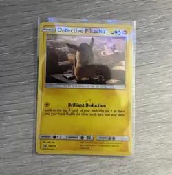 Pokemon TCG Detective Pikachu SM194 Holo Promo SM Set English 90 HP - Image 1