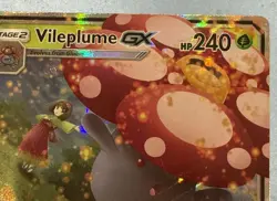 Pokemon TCG Cosmic Eclipse Vileplume GX 4/236 Holo PSA 9 (2019) - Image 2