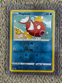 2020 Pokemon, Rebel Clash, #39/192 Magikarp, Reverse Holo Common NM - Image 1