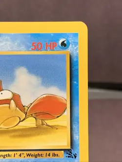 Pokemon TCG Krabby 51/62 Fossil Set Slash Symbol Error Rare Misprint WOTC VTG - Image 3