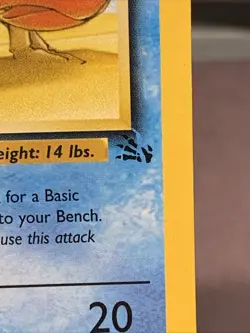 Pokemon TCG Krabby 51/62 Fossil Set Slash Symbol Error Rare Misprint WOTC VTG - Image 5