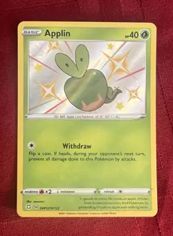 Applin SV012/SV122 Shining Fates: Shiny Vault Holo - Image 1