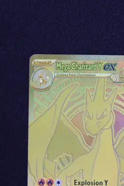 Mega Charizard Y ex 294/217 Gold Mega Hyper Rare Ascended Heroes Pokemon TCG - Image 2