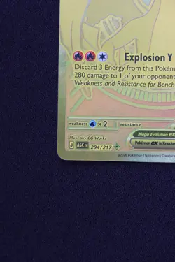 Mega Charizard Y ex 294/217 Gold Mega Hyper Rare Ascended Heroes Pokemon TCG - Image 5