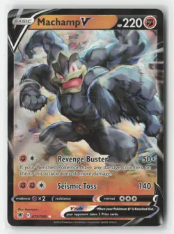 Machamp V 072/189 Holo V Rare Astral Radiance Pokemon Near Mint - Image 1