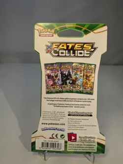 Pokemon XY Fates Collide Sleeved Booster Pack Factory Sealed - Image 2