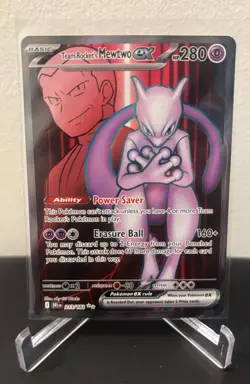 Pokemon Team Rocket's Mewtwo ex 213/182 Sv10: Destined Rivals Holo - Image 1