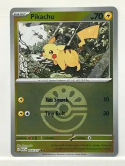 Pikachu (Friend Ball) 055/217 Holo Ascended Heroes Pokemon Reverse Holo NM - Image 1