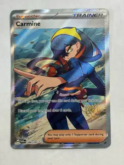 Carmine 204/167 Ultra Rare Twilight Masquerade Pokemon TCG - Image 1