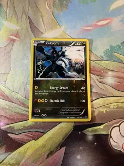 Pokemon Zekrom 64/108 Reverse Holo Rare Roaring Skies Near Mint - Image 1