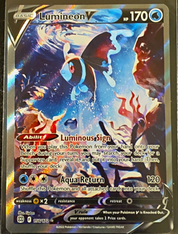 The Pokemon Company Pokemon TCG Lumineon V 156/172 SWSH09 UR Holo EN 170 - Image 1