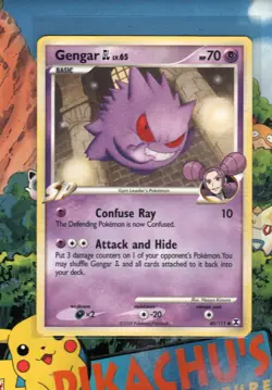 Pokemon TCG Gengar GL Non Holo 40/111 Rising Rivals Played - Image 1