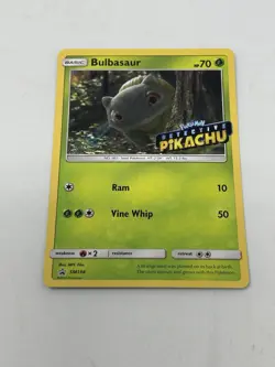 Pokemon Bulbasaur SM198 Detective Pikachu Stamped Holo Promo NM - Image 1
