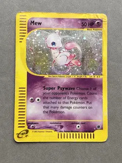 Expedition Mew Holo Foil Rare 19/165 WOTC E-Reader Series Pokemon DM - Image 1