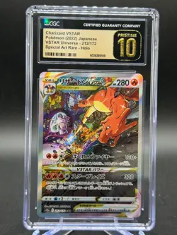 Pokemon JP Charizard Vstar SAR Vstar Universe 212/172 CGC PRISTINE 10 - Image 1
