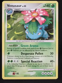 2009 POKEMON VENUSAUR 13/147 SUPREME VICTORS NON-HOLO DECK EXCLUSIVE LP - Image 1