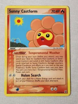NM Sunny Castform - Non-Holo #31 Delta Species Pokemon TCG - Image 1