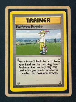 Pokemon TCG - Pokemon Breeder - 76/102 Base Set - Played #1 - Image 1