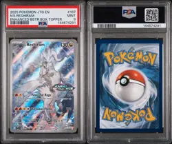 PSA 9 N'S Reshiram Enhanced Promo #167 2025 Pokemon Journey Together - Image 3