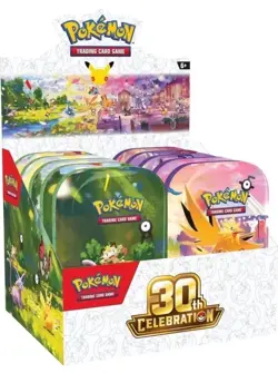 Pokemon TCG: 30th Celebration Mini Tins (10-Pack) PRESALE - Image 1