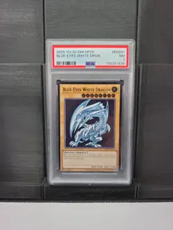Blue-Eyes White Dragon OP28-EN001 OTS Tournament Pack 28 Unlimited PSA 7 - Image 1