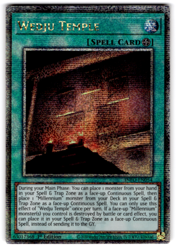 YUGIOH WEDJU TEMPLE QUARTER CENTURY SECRET RARE 1ST NM INFO-EN054 - Image 1