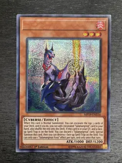 YuGiOh! Salamangreat Foxy MP19 - Error Misprint No Name No Imprint 1st Ed NM - Image 2