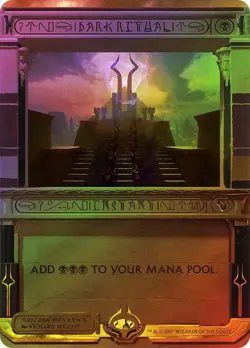 MTG NM+ FOIL Dark Ritual Amonkhet Invocations Masterpiece #021 Magic Card - Image 1