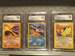 Pokemon Error Card LOT! Black Star Promo Aoki Birds - Moltres Articuno Zapdos! - Image 1