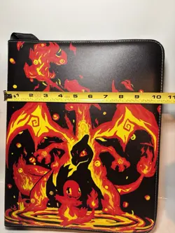 Pokemon Trading Card Binder Holder Case Album Book 50 Sheets 9 Pockets, Zipper - Image 5