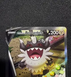 Galarian Perrserker V 184/196 Alt Full Art Lost Origin Pokemon Card - LP - Image 3
