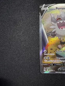 Galarian Perrserker V 184/196 Alt Full Art Lost Origin Pokemon Card - LP - Image 4