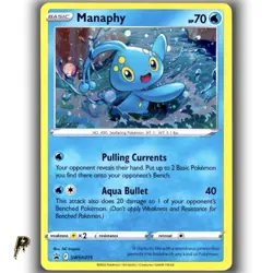 Pokemon Sword & Shield Cosmos Holo Manaphy SWSH275 Promo Card NM - Image 1