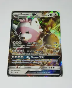 Bewear GX SM34 Holo Promo Sun & Moon Promo Full Art Pokemon Card TCG Holo HP - Image 1