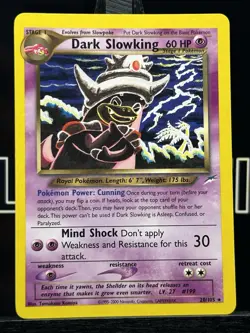 Pokemon Card - Dark Slowking Neo Destiny 20/105 Regular Rare - Image 3