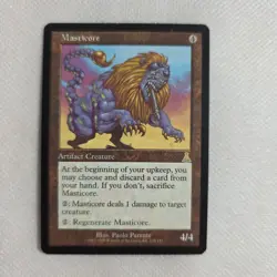 MtG Masticore Urza's Destiny. Very lightly played, see pics for details! - Image 1
