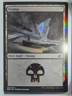 Swamp - L273 - FOIL - MTG - The Brothers' War (BRO) - Image 1