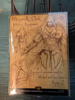 Whispersilk Cloak 1574 Rare Secret Lair Drop Series Magic: The Gathering LP - Image 1